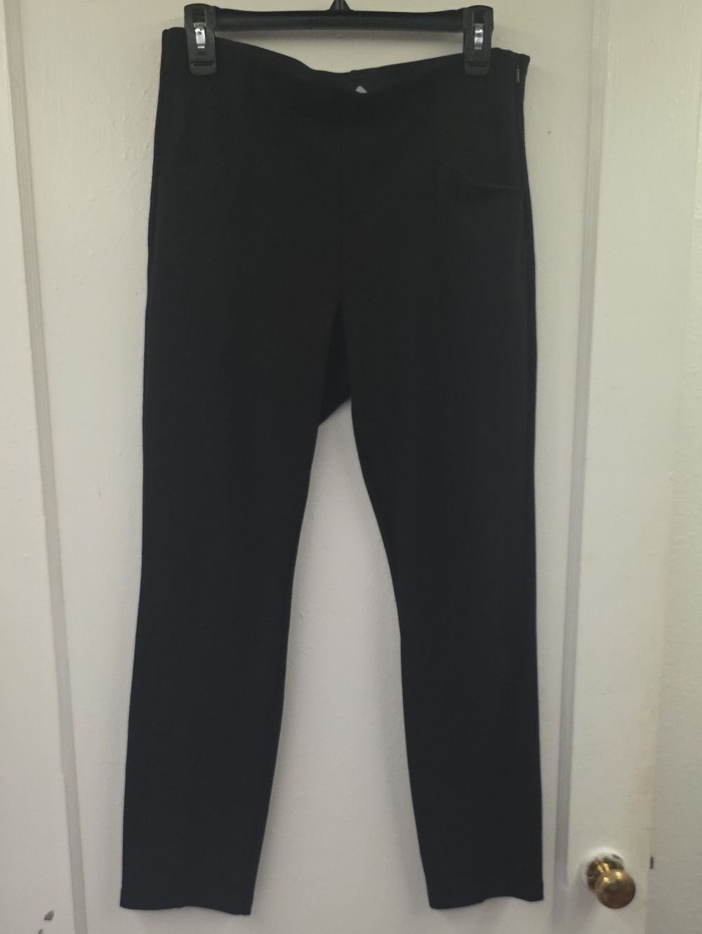 Athleta Siena Skinny Pants Black Ponte Pull-On Work Career Travel 8P